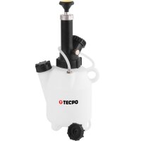 TECPO Bremsenentlüftungsgerät 2L + Bremsflüssigkeit DOT-4 SAE J 1703 1704 ISO 4925 DOT4, 5 Liter