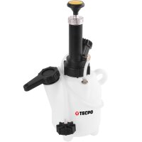 TECPO Bremsenentlüftungsgerät 2L + Bremsflüssigkeit DOT-4 SAE J 1703 1704 ISO 4925 DOT4, 5 Liter