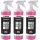 3x TECPO Felgenreiniger für Alu-, Stahl-und Leichtmetallfelgen, Fertiggemisch, säurehaltig, 1 Liter