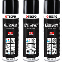 3x TECPO Kältespray Kühlspray, 500 ml