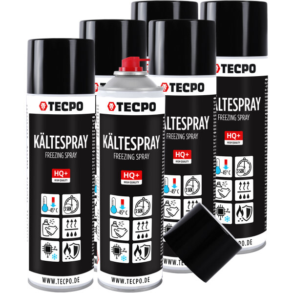 6x TECPO Kältespray Kühlspray, 500 ml