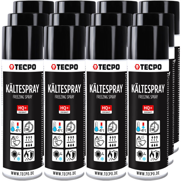 12x TECPO Kältespray Kühlspray, 500 ml