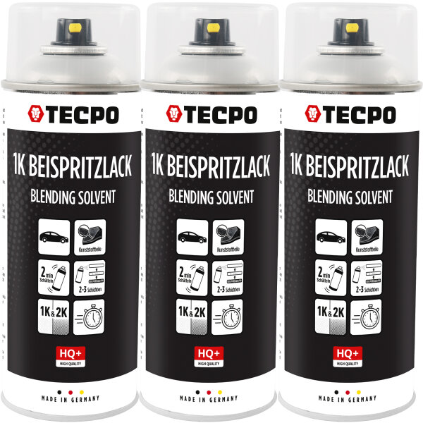 3x TECPO 1K Beispritzlack, 400 ml