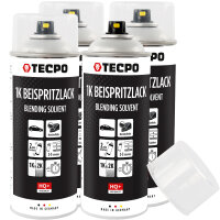 4x TECPO 1K Beispritzlack, 400 ml