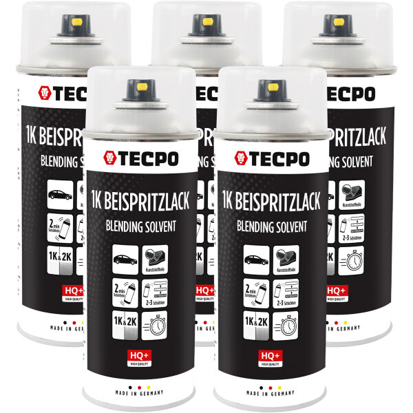 5x TECPO 1K Beispritzlack, 400 ml