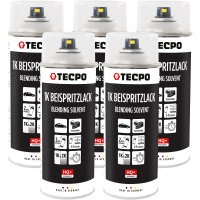 5x TECPO 1K Beispritzlack, 400 ml