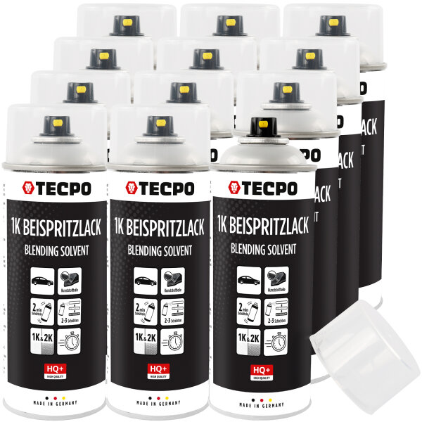 12x TECPO 1K Beispritzlack, 400 ml