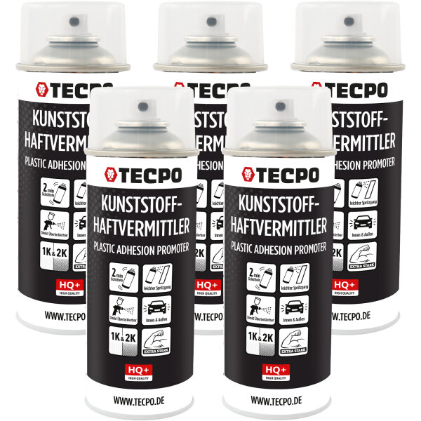 5x TECPO Kunststoff-Haftvermittler, 400 ml