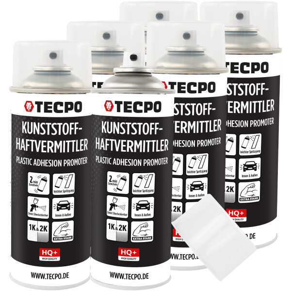 6x TECPO Kunststoff-Haftvermittler, 400 ml