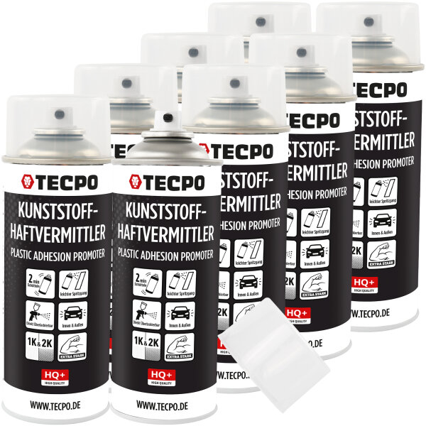 8x TECPO Kunststoff-Haftvermittler, 400 ml