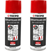 2x TECPO Bremssattel-Lackspray Rot, 400 ml