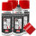 4x TECPO Bremssattel-Lackspray Rot, 400 ml