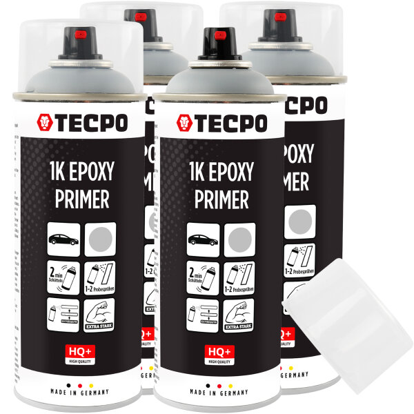 4x TECPO 1K Epoxy- Primer grau, 400 ml