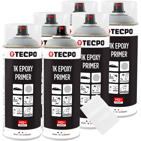 6x TECPO 1K Epoxy- Primer grau, 400 ml