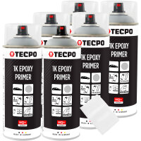 6x TECPO 1K Epoxy- Primer grau, 400 ml