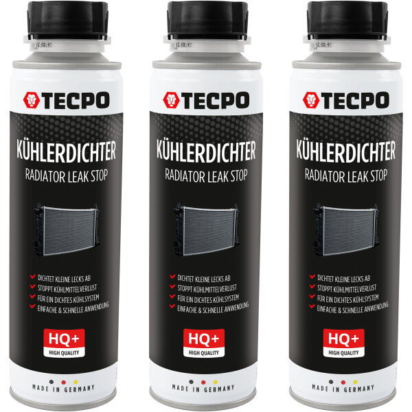 3x TECPO Kühlerdichter Radiator Leak Stop, 300 ml