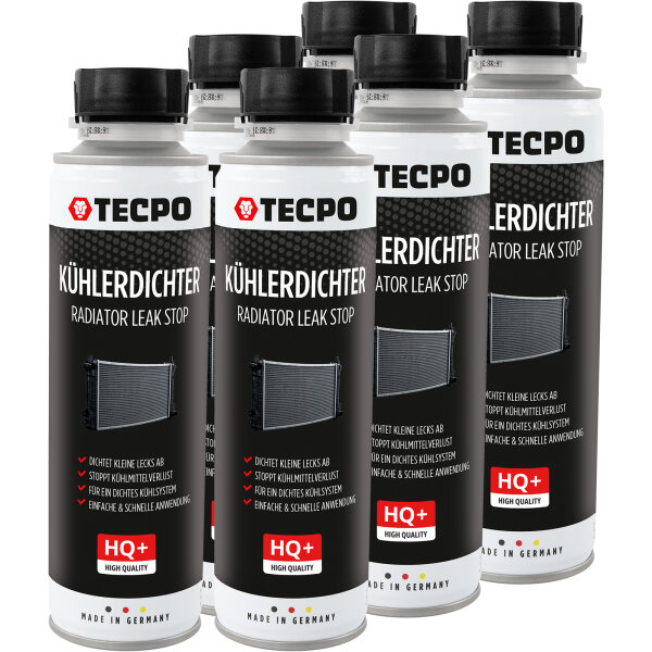 6x TECPO Kühlerdichter Radiator Leak Stop, 300 ml