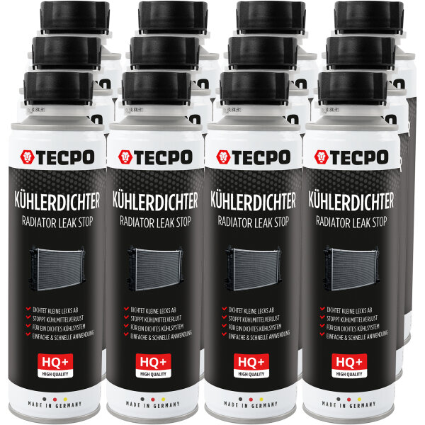 12x TECPO Kühlerdichter Radiator Leak Stop, 300 ml