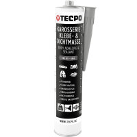 10x TECPO Universal Karosserie Klebe-Dichtmasse Grau, 370g