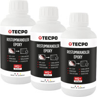 3x TECPO Rostumwandler mit Grundierung flüssig, 1 Liter