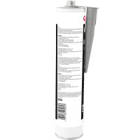 2x TECPO Universal Karosserie Klebe-Dichtmasse Grau, 370g + Alu-Kartuschenpresse 220 mm