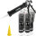 4x TECPO Universal Karosserie Klebe-Dichtmasse Grau, 370g + Alu-Kartuschenpresse 220 mm