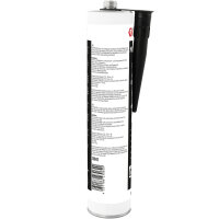 2x TECPO MKD 801 Universal Klebe- & Dichtmasse schwarz, 370g + Alu-Kartuschenpresse 220 mm