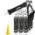12x TECPO MKD 801 Universal Klebe- & Dichtmasse schwarz, 370g + Alu-Kartuschenpresse 220 mm