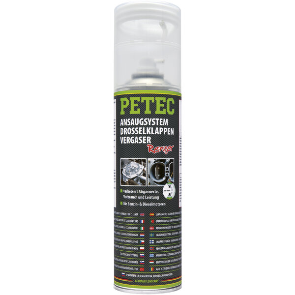 PETEC Ansaugsystem-, Drossel- klappen- & Vergaserreiniger, 500 ml