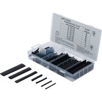 BGS Schrumpfschlauch-Sortiment | schwarz | 127-tlg.
