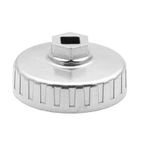 BGS Ölfilterkappe aus Aluminium-Druckguss, 75 mm x 15-kant