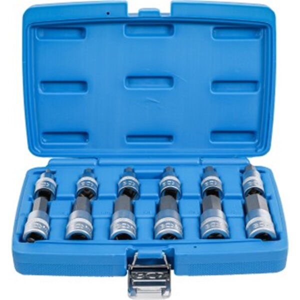 BGS Bit-Einsatz-Satz | Antrieb Innenvierkant 12,5 mm (1/2") | Innensechskant 5 - 22 mm | 12-tlg.
