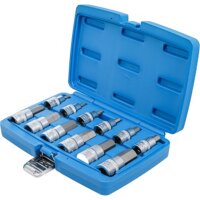 BGS Bit-Einsatz-Satz | Antrieb Innenvierkant 12,5 mm (1/2") | Innensechskant 5 - 22 mm | 12-tlg.
