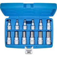 BGS Bit-Einsatz-Satz | Antrieb Innenvierkant 12,5 mm (1/2") | Innensechskant 5 - 22 mm | 12-tlg.
