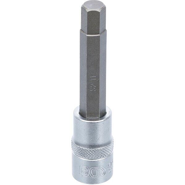 BGS Bit-Einsatz | Länge 100 mm | Antrieb Innenvierkant 12,5 mm (1/2") | Innensechskant 11 mm