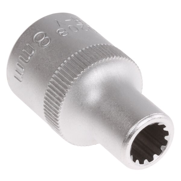 BGS Steckschlüssel-Einsatz "Gear Lock", 12,5 (1/2), 8 mm