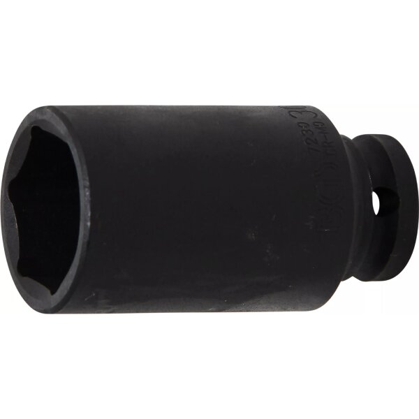 BGS Kraft-Steckschlüssel-Einsatz Sechskant, tief | Antrieb Innenvierkant 12,5 mm (1/2") | SW 30 mm