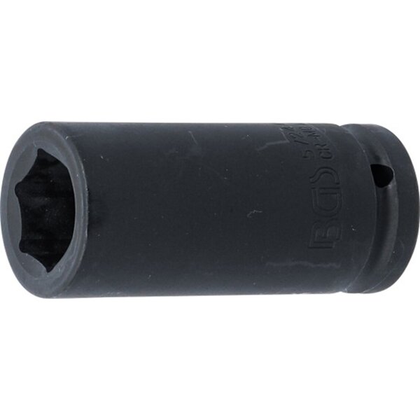 BGS Kraft-Steckschlüssel-Einsatz Sechskant, tief | Antrieb Innenvierkant 20 mm (3/4") | SW 24 mm