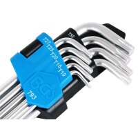 BGS Innen Torxschlüssel Satz 9-tlg. T10-50 extra Lang
