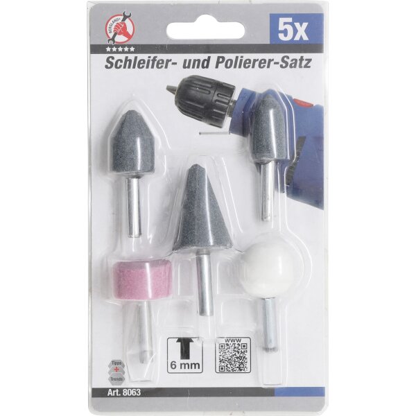 BGS DIY Schleifer- und Polierer-Satz | 5-tlg.