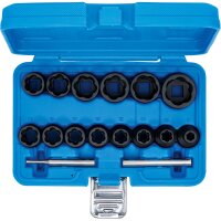 BGS Spiral-Profil-Steckschlüssel-Satz | SW 8 - 27 mm | 16-tlg.