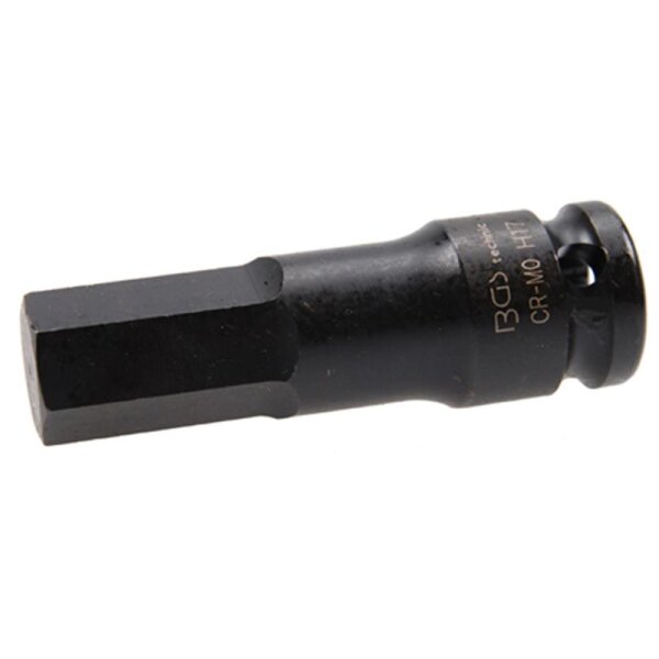 BGS Kraft-Bit-Einsatz Antrieb Innenvierkant 12,5 mm (1/2") Innensechskant 17 mm