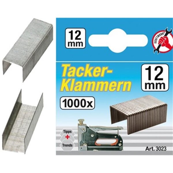 BGS DIY Klammern á 1000 Stück, 12 mm