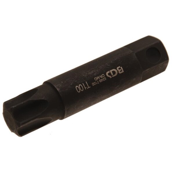 BGS Bit | Länge 100 mm | Antrieb Außensechskant 22 mm | T-Profil (für Torx) T100