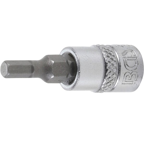 BGS Bit-Einsatz | Antrieb Innenvierkant 6,3 mm (1/4") | Innensechskant 4 mm