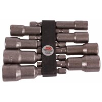 BGS Steckschlüsseleinsatz-Set mit 6-kant Bohrmaschinenschaft, 6 - 13 mm