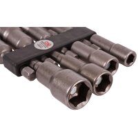 BGS Steckschlüsseleinsatz-Set mit 6-kant Bohrmaschinenschaft, 6 - 13 mm
