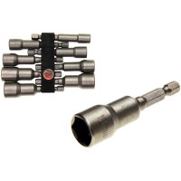 BGS Steckschlüsseleinsatz-Set mit 6-kant Bohrmaschinenschaft, 6 - 13 mm