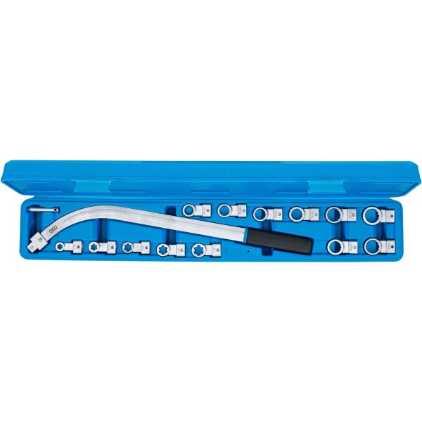 BGS Spannrollenschlüssel Satz 15-tlg. Torx Vielzahn E-Profil Zoll Größen 12-kant Set