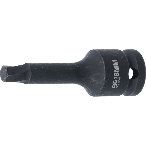 BGS Schraubenausdreher | Antrieb Innenvierkant 12,5 mm (1/2") | für defekten Innensechskant 8 mm